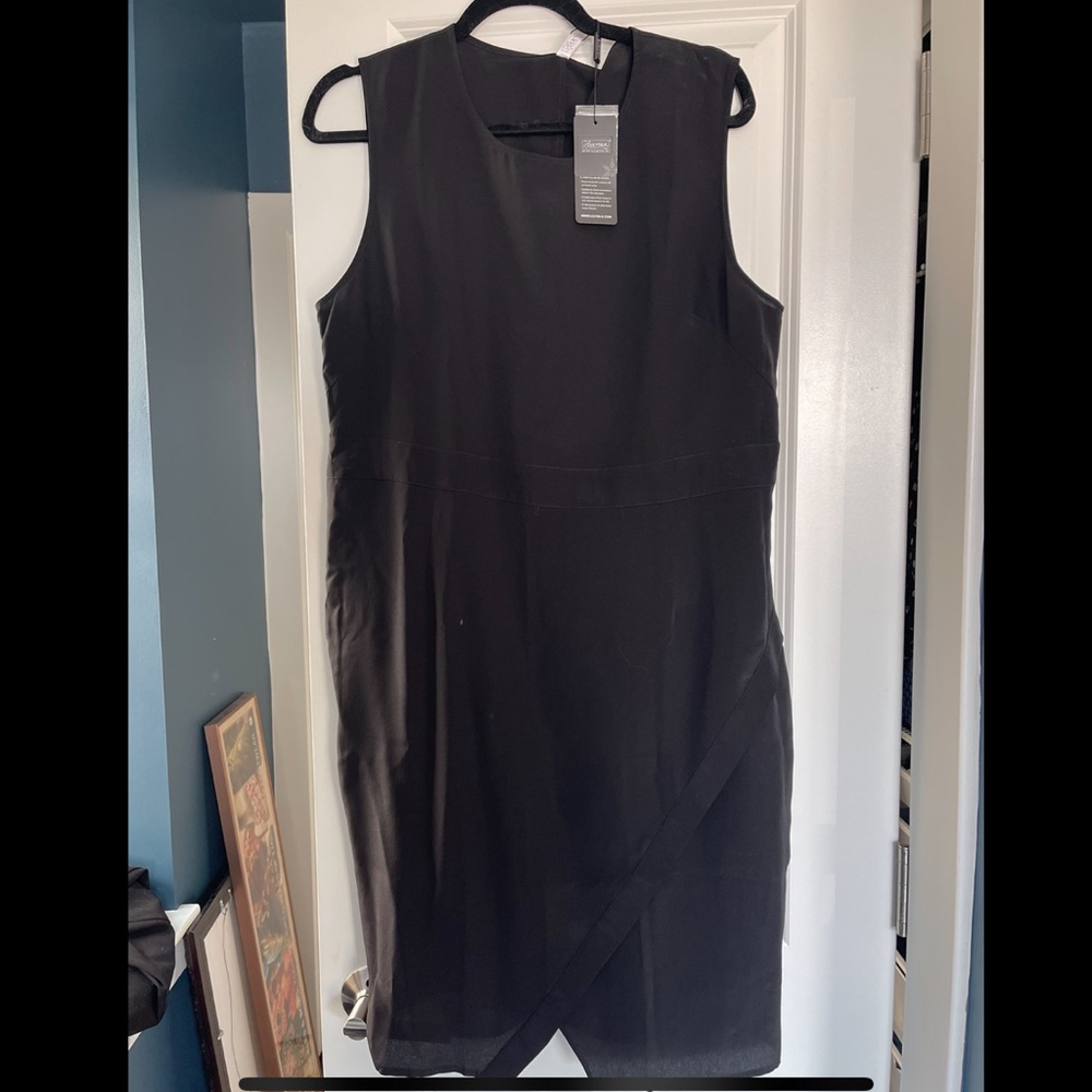 Black 100% silk dress
